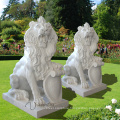 modern garden outdoor marble carving decorative lion sculpture